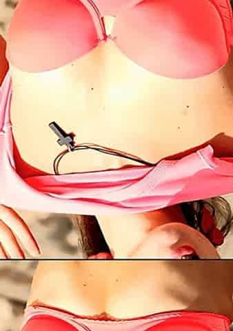 Sexy Wife on holidays flasing naked (slideshow)