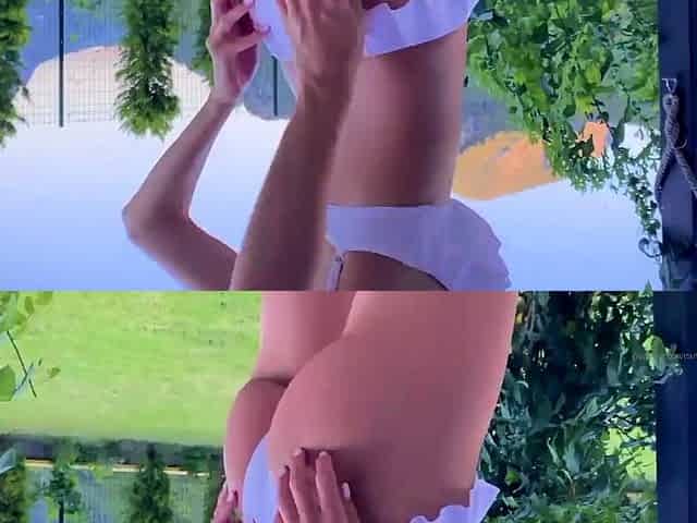 Curly Blonde Teen Records Solo Dildo Masturbation More at