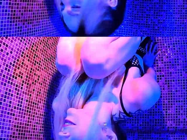Hot Blonde Model Deep Dildoing in Sauna with Big Toys