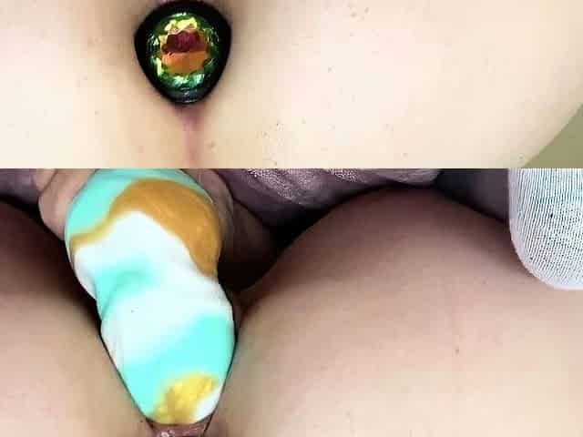 Webcam anal toy and ass to mouth