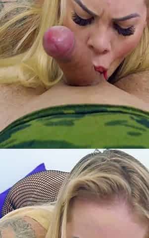 Busty Blonde Takes Cock in the Ass