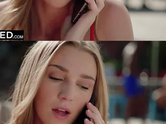 BBC trio with an adorable blonde babe