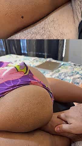 Sexy angel with her butt movements permeated
