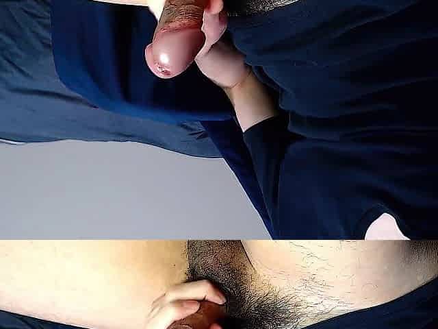Large head jock cums three times in a row