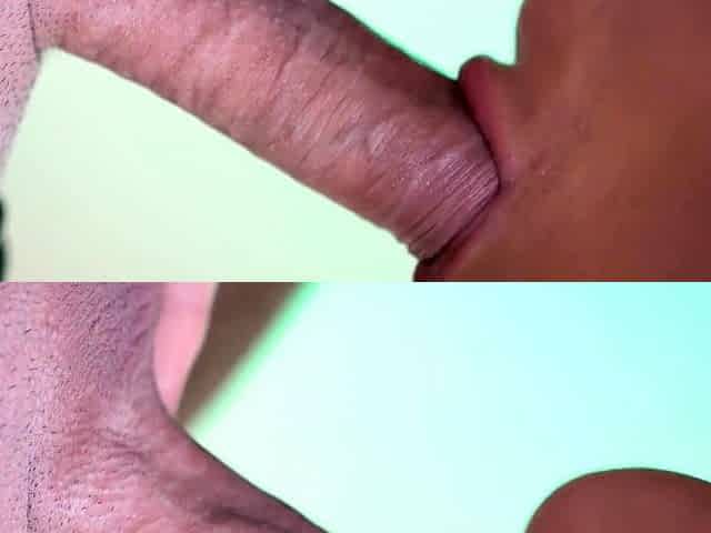 German Teen Sucks and Strokes Big Cock