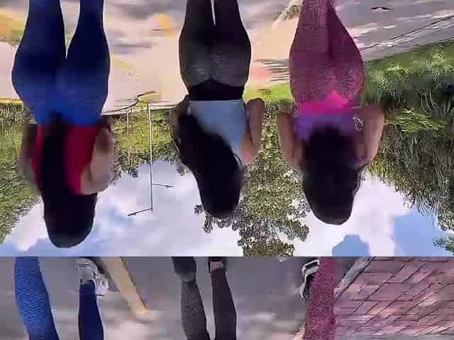 Vehement anal sex with three beauties riding one jock
