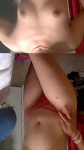 Teen Japanese Sexy Body in Red Bikini Fucking Dildo
