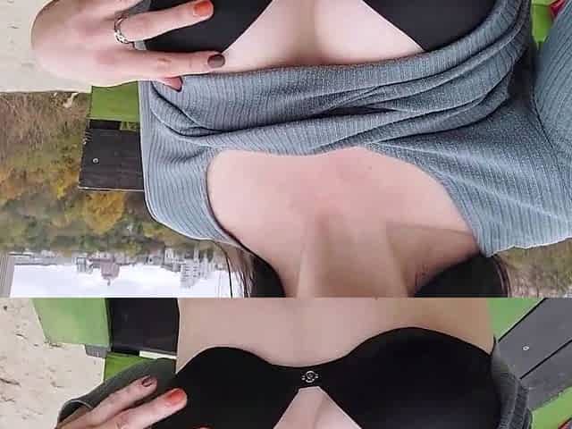 Public Flashing: Teen Girl Strips in the Park