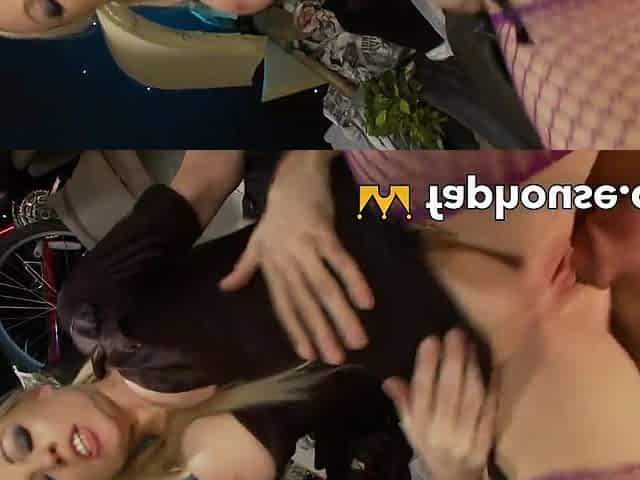 Steamy Blond deep-throats Dirty Cop Cocks in a Dark