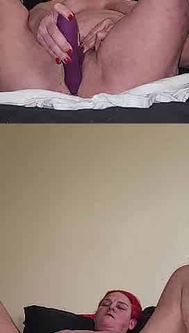 Bedroom squirt, double movie