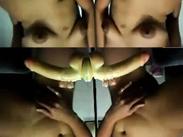 Dildo Mirror Masturbation