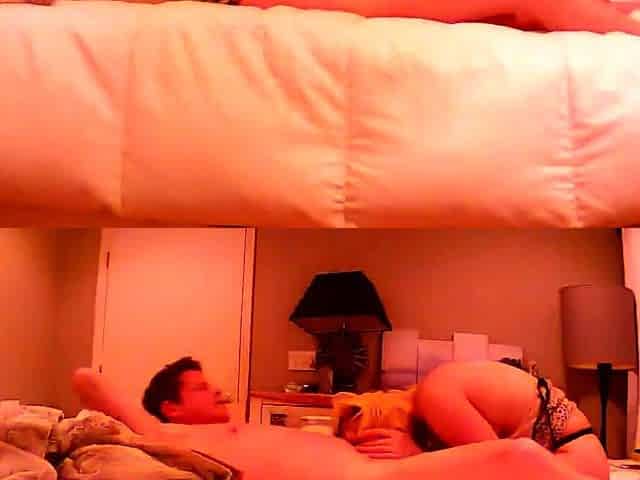 Amateur fucking while on hidden cam