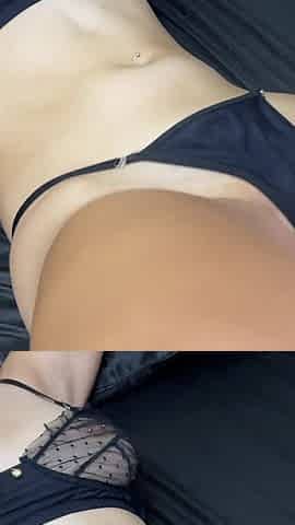 Teen with Nipple Clamps and Underwear Cums From a Big Cock! POV!