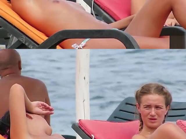 Hot Bikini Topless Amateur Teens - Voyeur Spy Beach Video