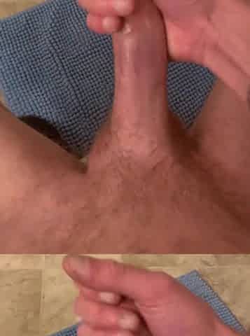 Large Schlong White Male Cums Everywhere