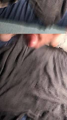 Cumming over my daybed after a holiday