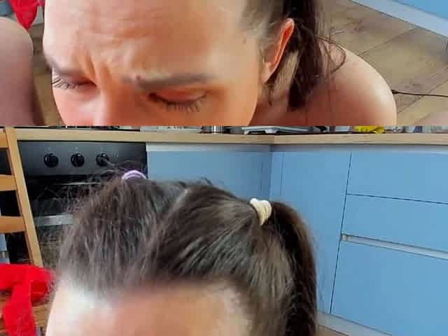 Sucking Him While Showing Off That Perfect Ass