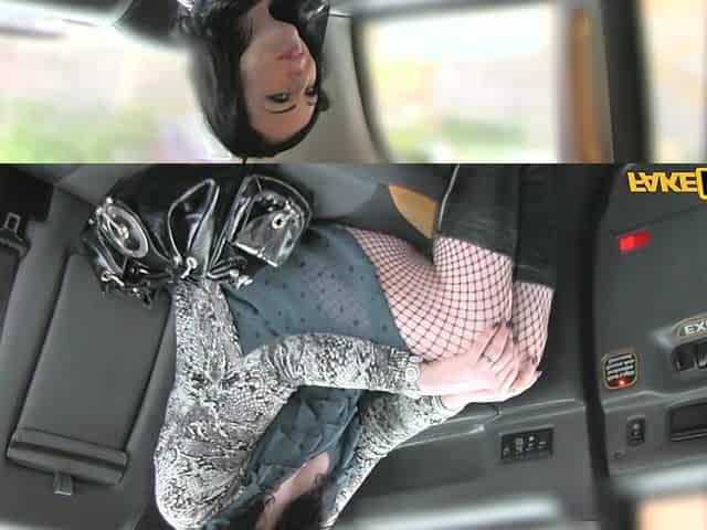 Curvy British brunette desired to be fucked by her taxi driver