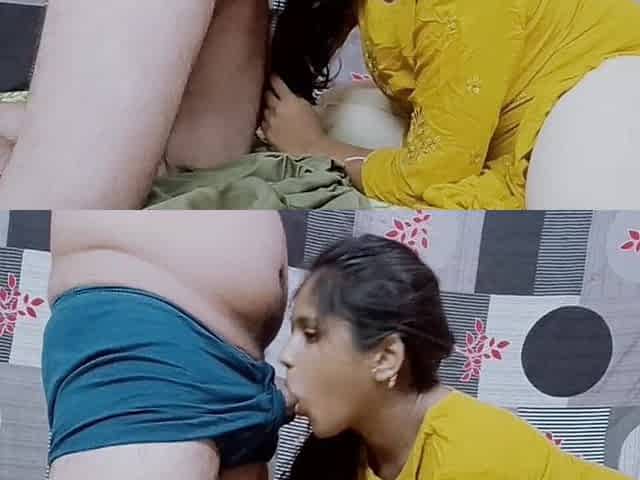 Indian First Time Bhabhi Eats Cum
