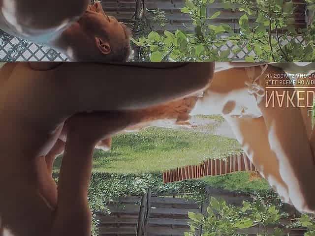 Caught us playing on the Summer Garden Lawn - 69, Deepthroat & Doggy Spunk fountain