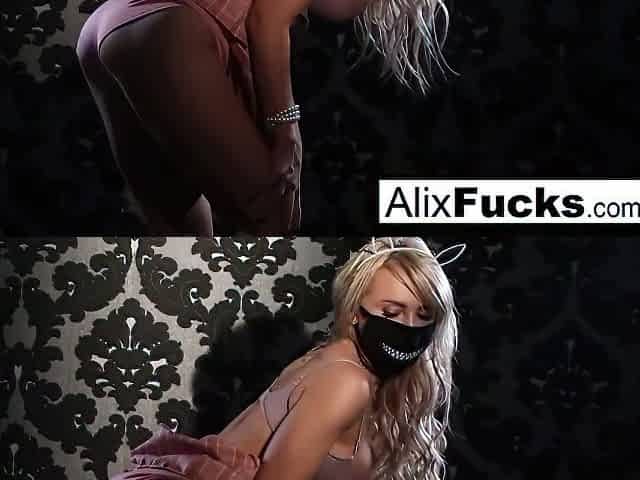 Gorgeous And Big Tittied Blonde Masturbates With Alix Lynx