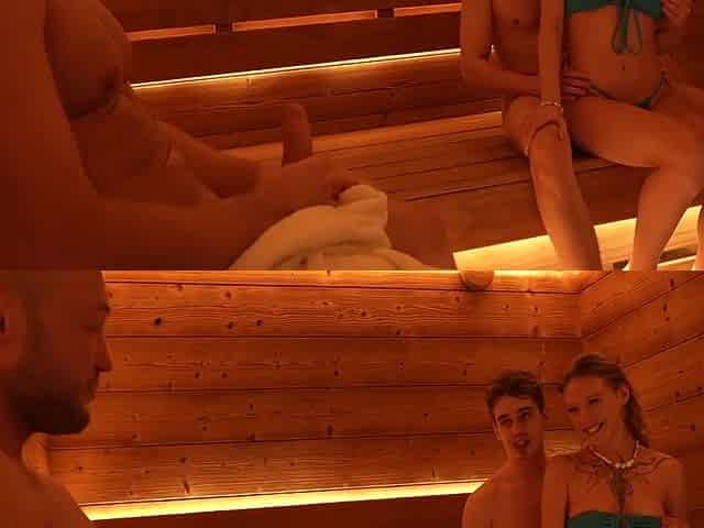 Horny Stepson And Some Random Man Seduce In The Sauna And Fuck His Stepmothers Best Friend Hard In The Anal!