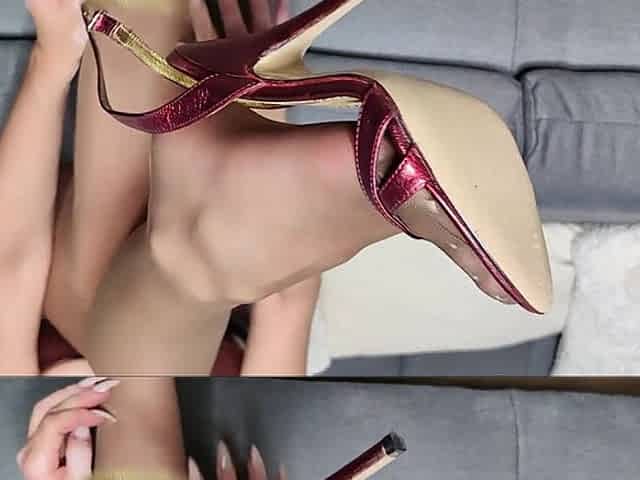 Nylon Feet Teasing