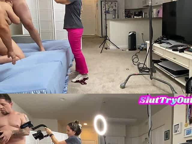 Open swinger cuckquean filming threeway