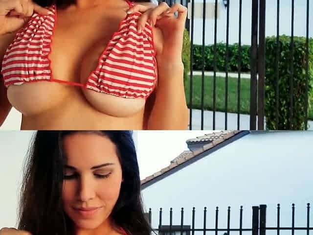 MissBella Sexy Teasing In Red Bikini