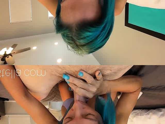 Big tit brunette MILF sucks and tit fucks a big cock