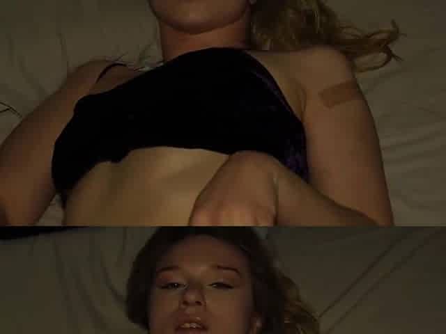 Caught Masturbating Her Pussy - Little Pink And Alice Klay
