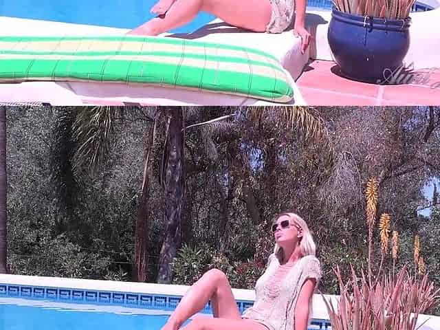 Aunt Judy's - Sexy Sexually excited mother I'd like to fuck Lynna Nilsson Gets Wicked by the Pool