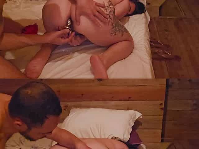Intense Anal with Tourist Makes Me Squirt and Wet the Bed