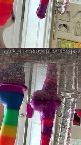 Sexy solo girl loving masturbation with toys