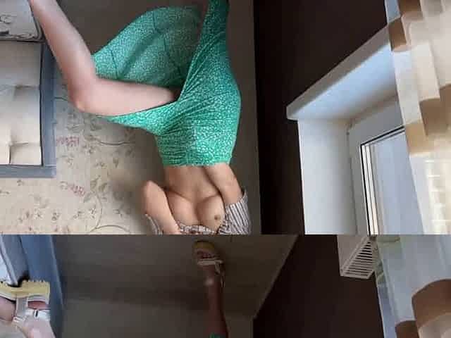 Big-Titted Teen's Solo Webcam Orgasm