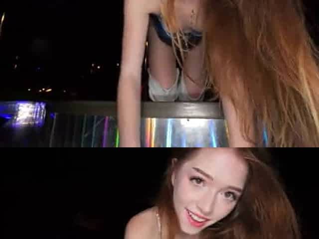 Horny Redhead Stripper Myra Moans Knows How to Work on Cock