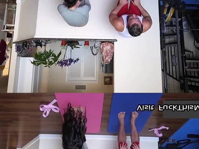 Big Titted Milf Slut Suttin Tries Yoga With Her Boyfriend To Improve Their Sexual Life - Handjob