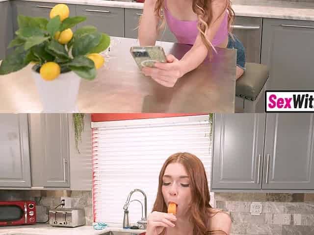 Stepbro pounds stealing redhead stepsis
