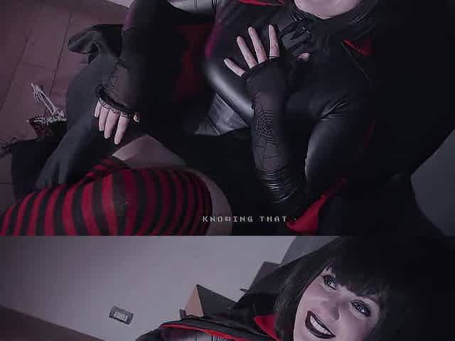 Mavis Dracula (Vol. 5) (Halloween) - Alt sweetheart in constricted leather suit intensive bang - Enchanting Darling