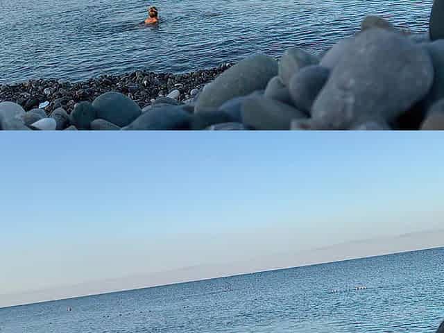 Monika Fox Swims Nude In Sea
