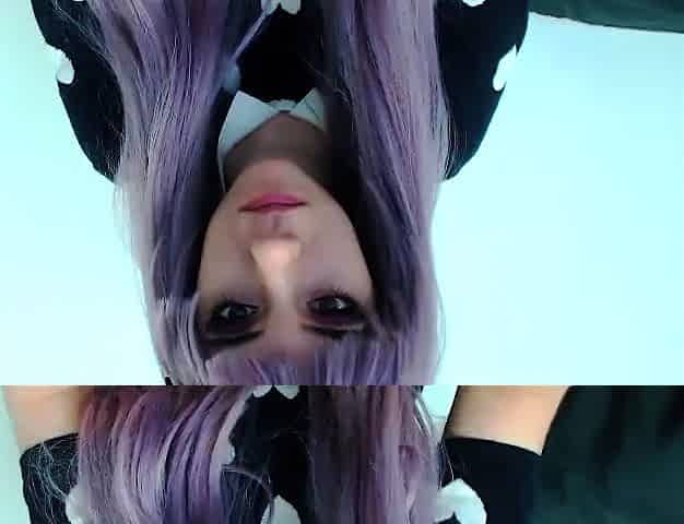 Webcam Teen masturbates and pretends you came in her mouth