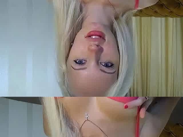 Blonde Babe Masha Fingering Her Pussy in a Sexy Thong
