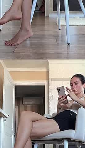 Teasing You with My Bare Feet