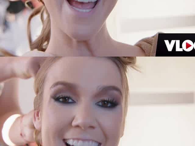 Alexis Crystal Happily Receives A Facial While On Her Knees