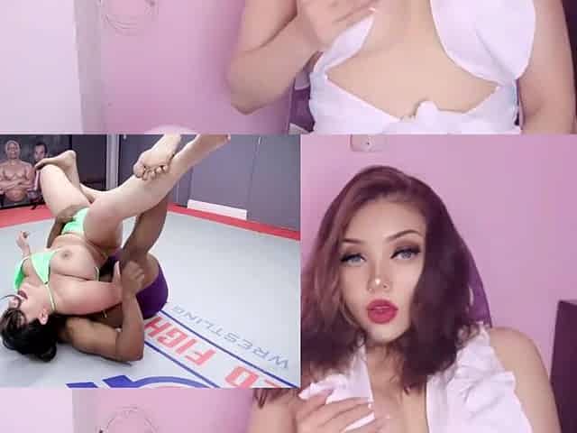 Breasty Sara loses in the ring and gets drilled