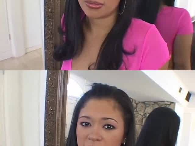 Latin chick Isabella Cruz sucks 2 massive ebony dicks (HD scene)