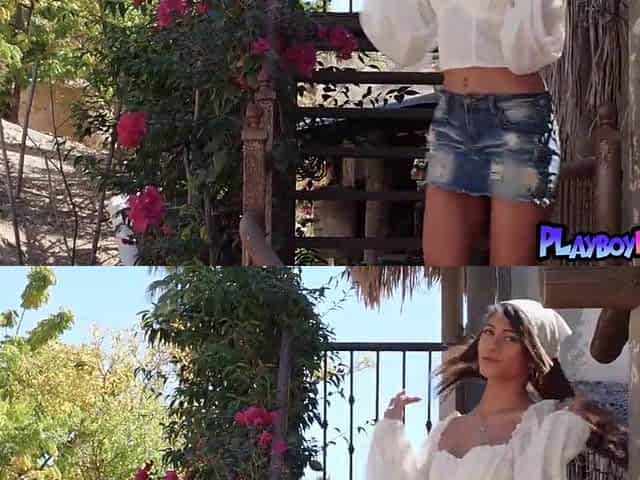 Tiny oriental mother I'd like to fuck cowgirl Hannah Le posing bare at her ranch outdoor