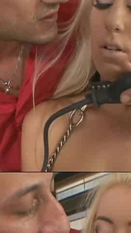 Amazing blonde babe loves hard cock in her tinny anal