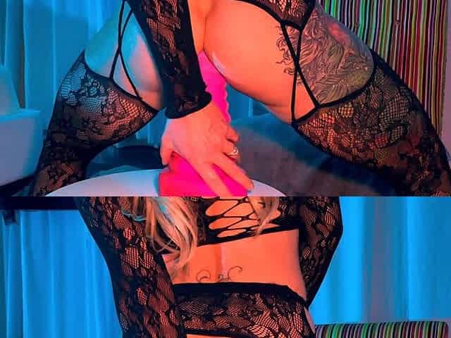 MILF blonde likes big toys