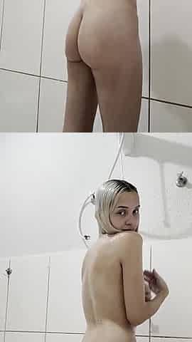 Washing My Blonde Hair While I Shower